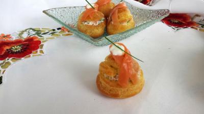 Choux saumon fumé