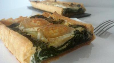 Quiche chèvre – épinards