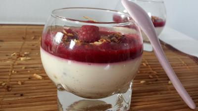 Panacotta coco – framboises