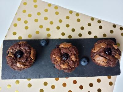 Muffins chocolat – myrtilles