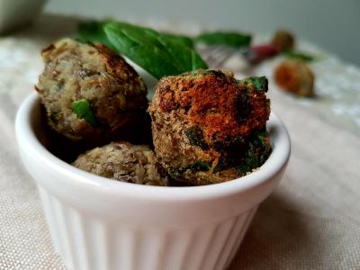 Boulettes de lentilles aux épinards et au cumin