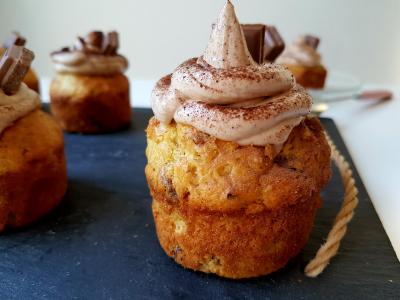 Cupcakes au chocolat praliné