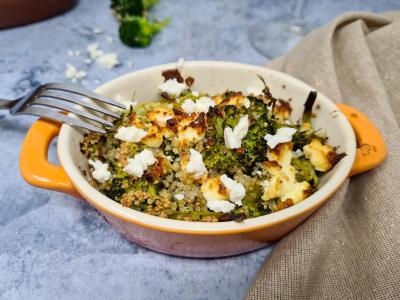 Gratin quinoa et brocoli