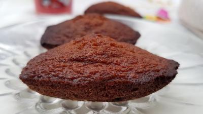 Madeleines caramel et chocolat