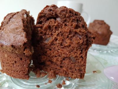 Muffins chocolat et citron confit