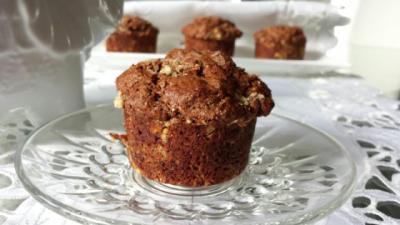 Muffins chocolat et noisettes