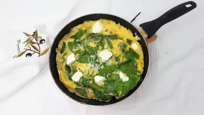 Omelette epinards