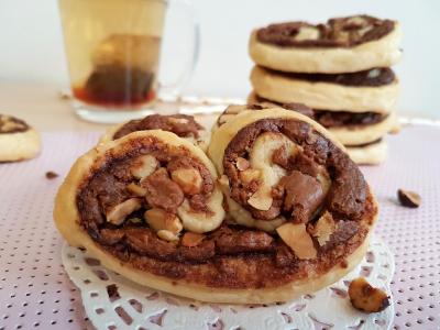 Palmiers à la pâte à tartiner