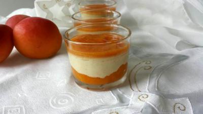 Panacotta abricots pistache