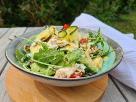 Salade avocat et roquette