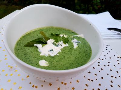 Velouté pommes de terre et épinards