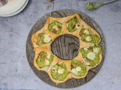 Tarte soleil brocoli et noix