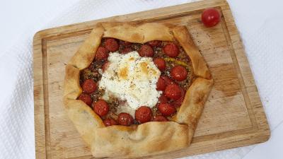 Tarte tomate et pesto