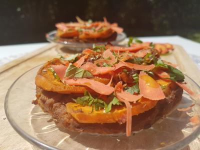 Tartelettes de patate douce et carottes