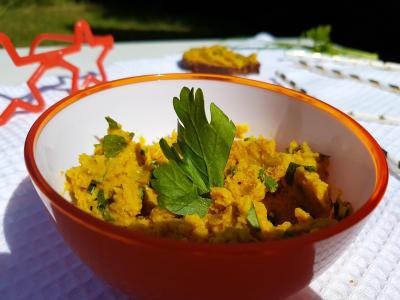 Tartinade  de lentilles corail et carottes