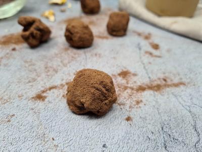 Truffes chocolat et éclats de noix