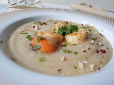 Veloute chou fleur noisettes