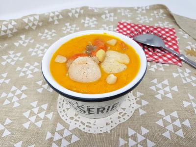 Veloute de ppotimarron aux amandes